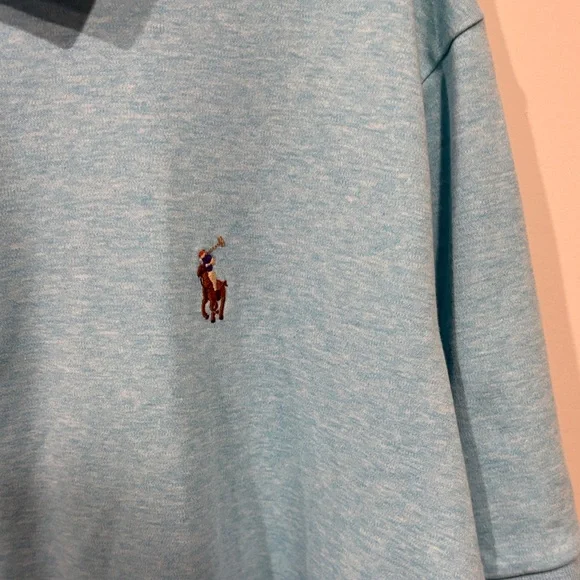 Polo by Ralph Lauren Sky Blue Men's Polo Shirt Classic Fit Size L - Picture 3 of 5